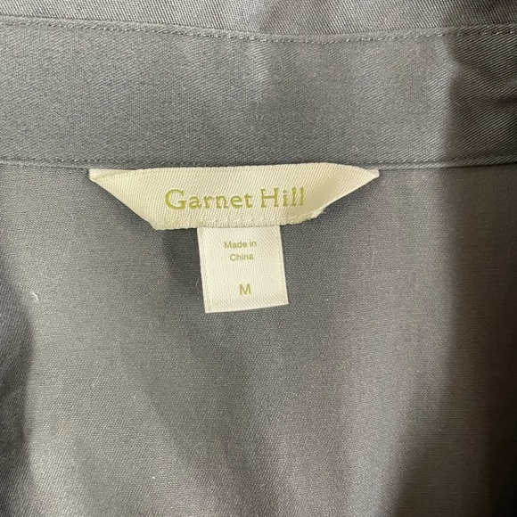 Garnet Hill double breasted trench coat M - Picture 9 of 11